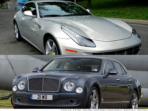 The Ferrari FF and the Bentley Mulsanne
