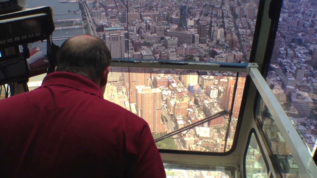 Operating the WTC crane 91 stories up!