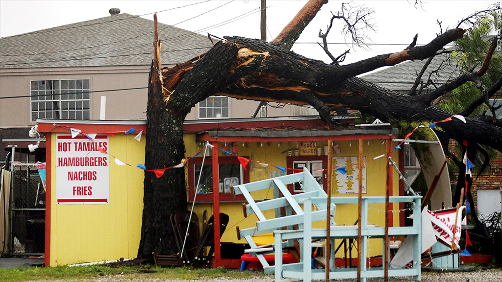 Hurricane Issac damages