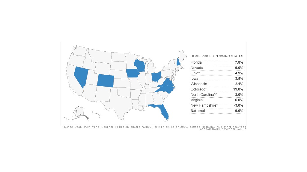 Map Of Swing States United States Map