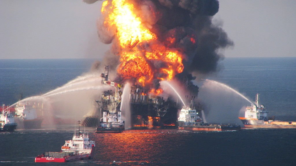 Deepwater Horizon Fire 2010
