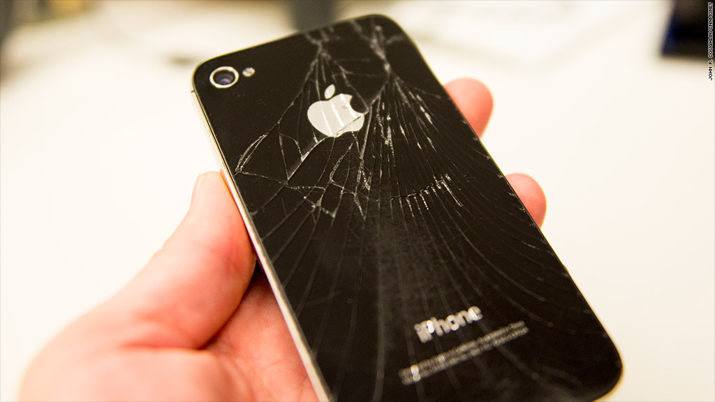 cracked iphone