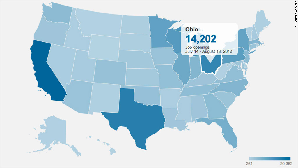 ohio factory jobs map