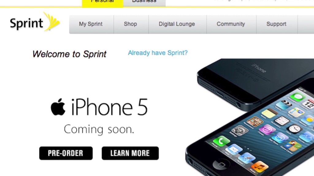 Sprint gets iPhone 5 bump