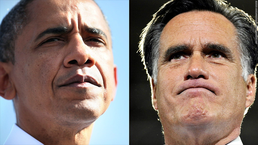 obama romney tight-lipped