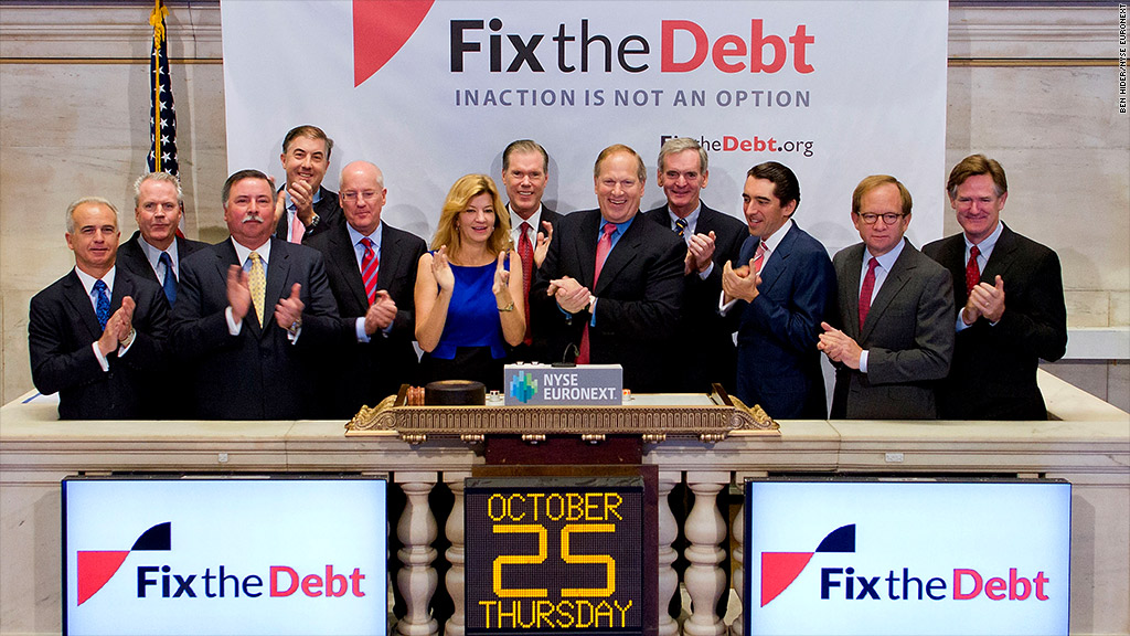 fixthedebt nyse bell