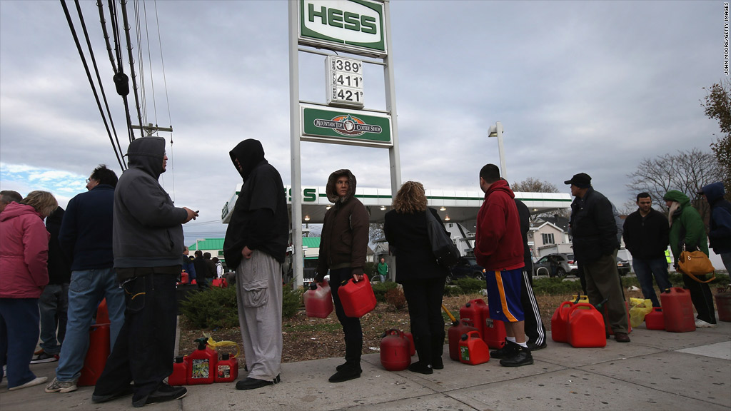 gas station line