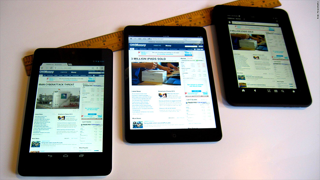 nexus 7 ipad mini kindle fire