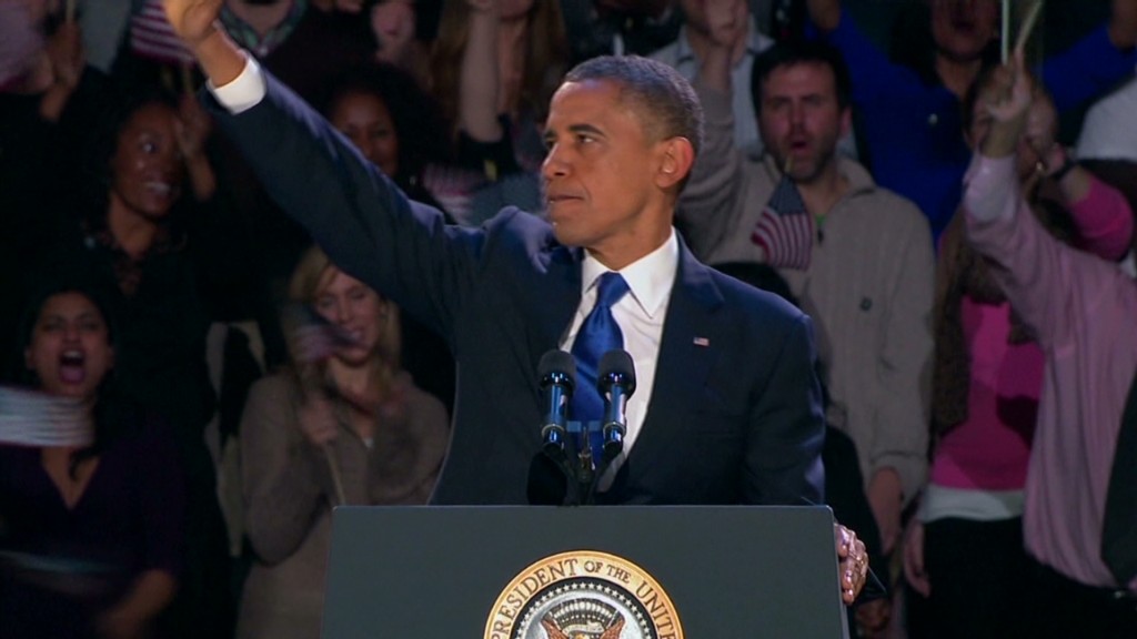 Obama's victory speech in 90 secs