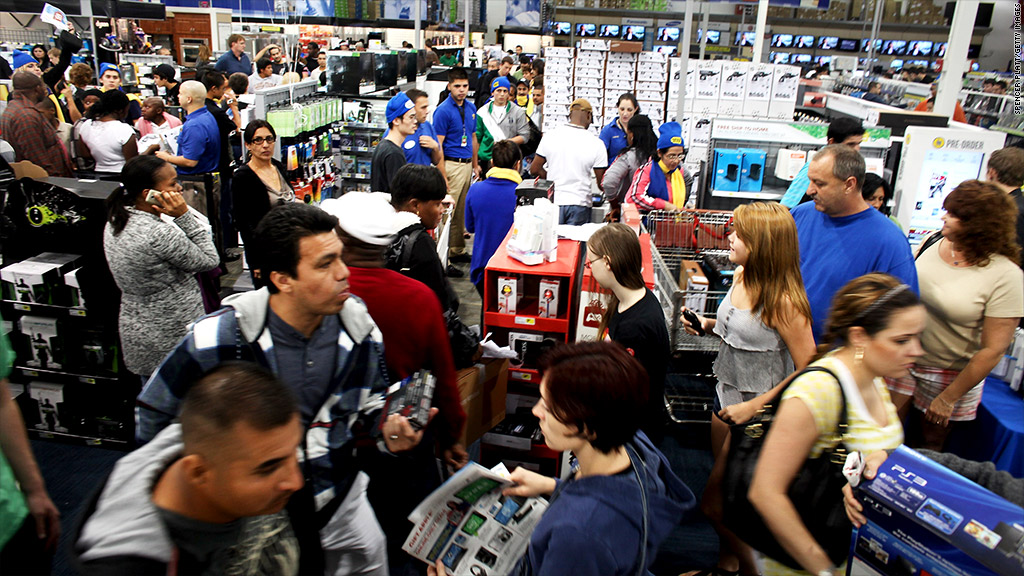 Black Friday: Shorter lines, but bigger checks