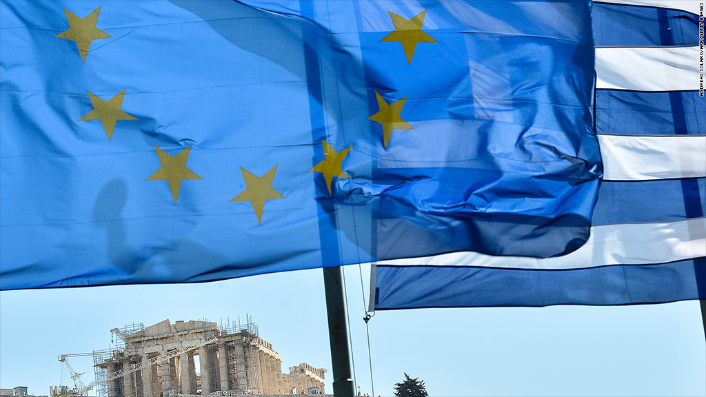 greece eu flags