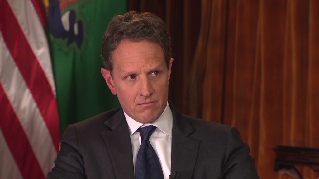 Geithner: 'Far apart' on fiscal cliff