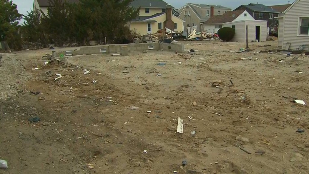 Sandy destroys home, city bulldozes it