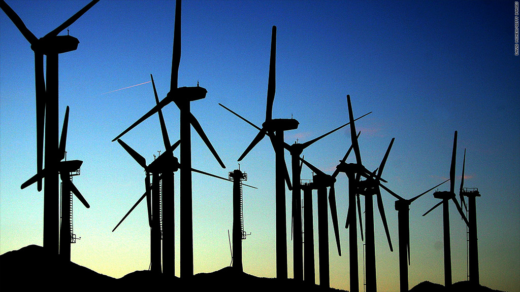 wind turbine farm