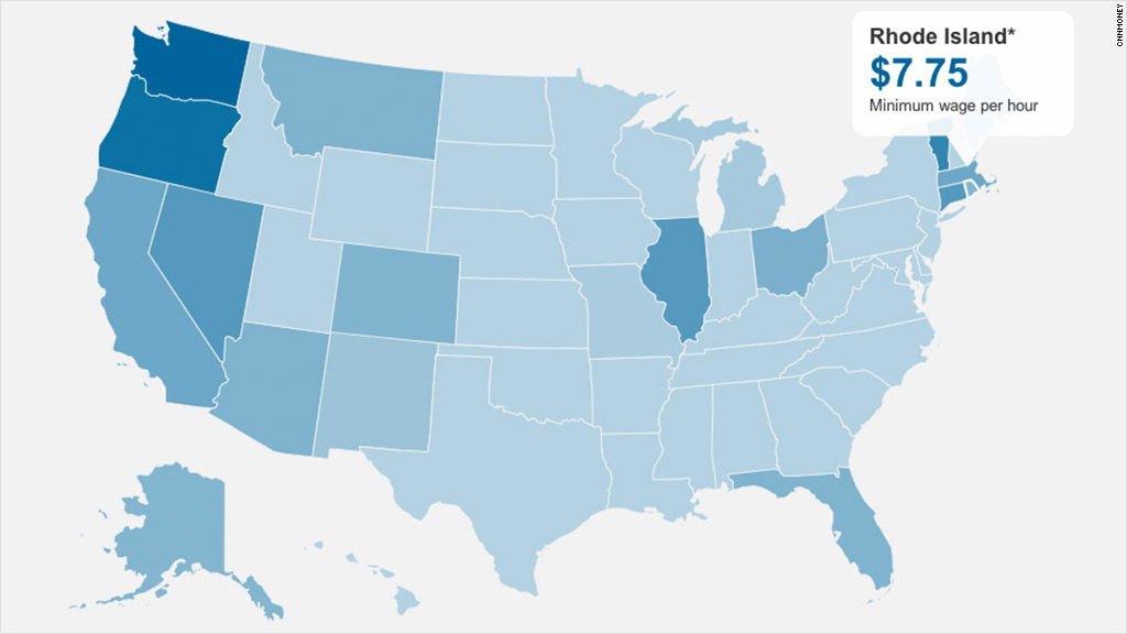 map minimum wage