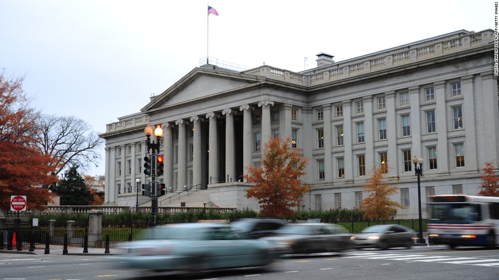 us treasury building car