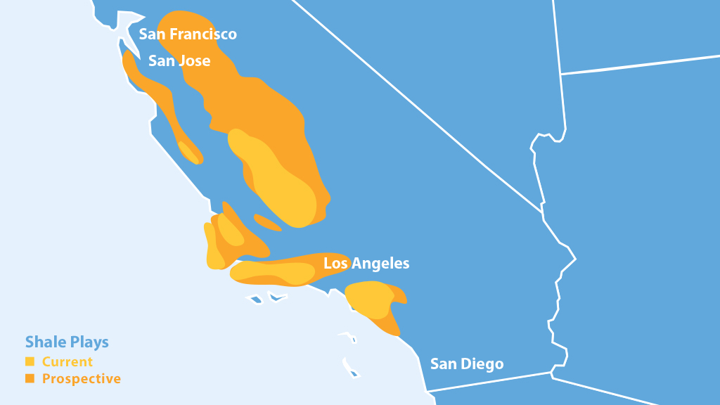california shale map