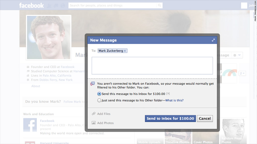 facebook messaging mark zuckerberg