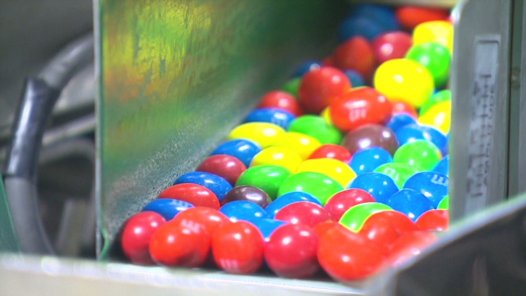 Watch how Mars makes M&M's