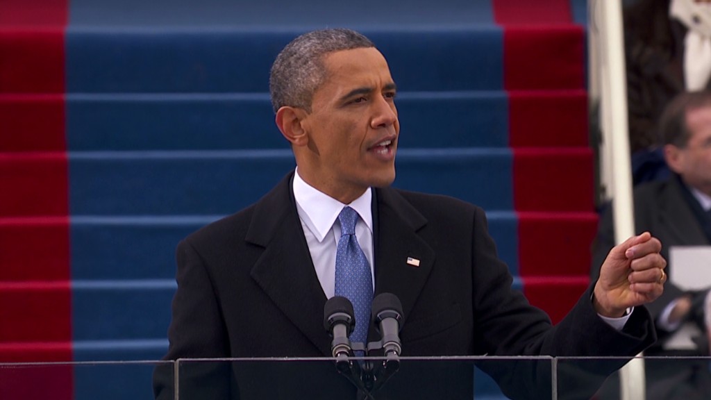 Obama inaugural speech: Economy in 99 secs