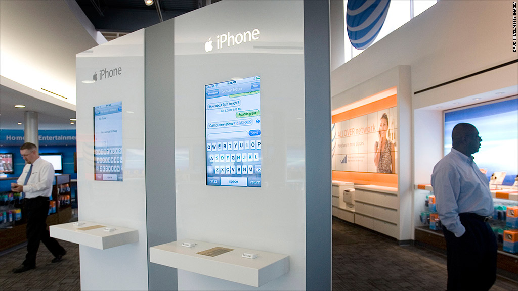 at&t iphone sales