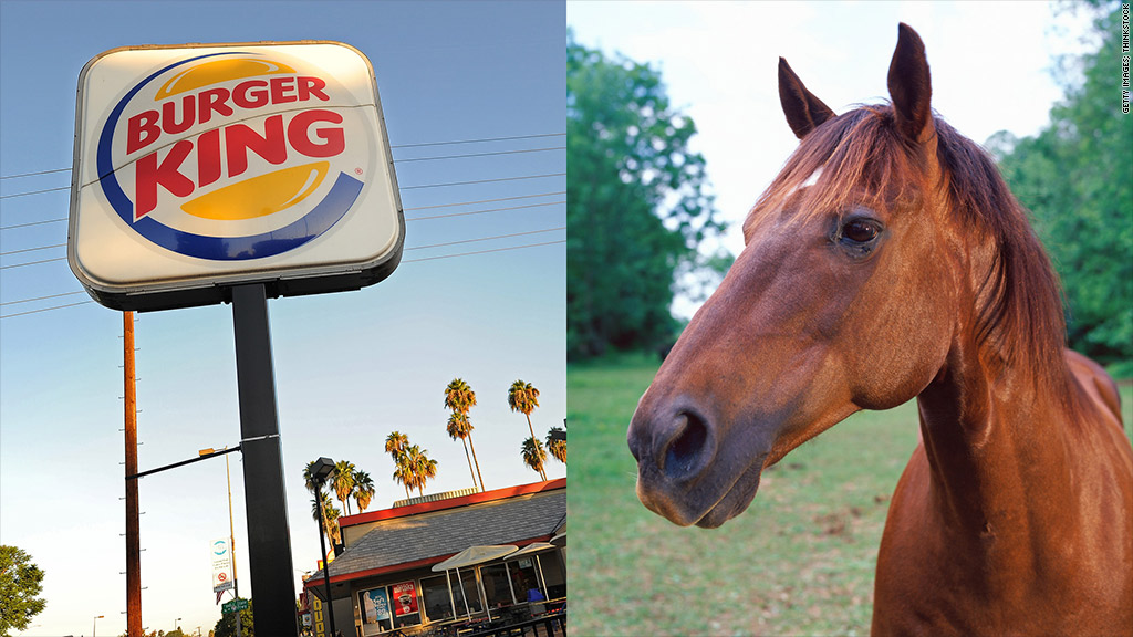 burger king horse meat