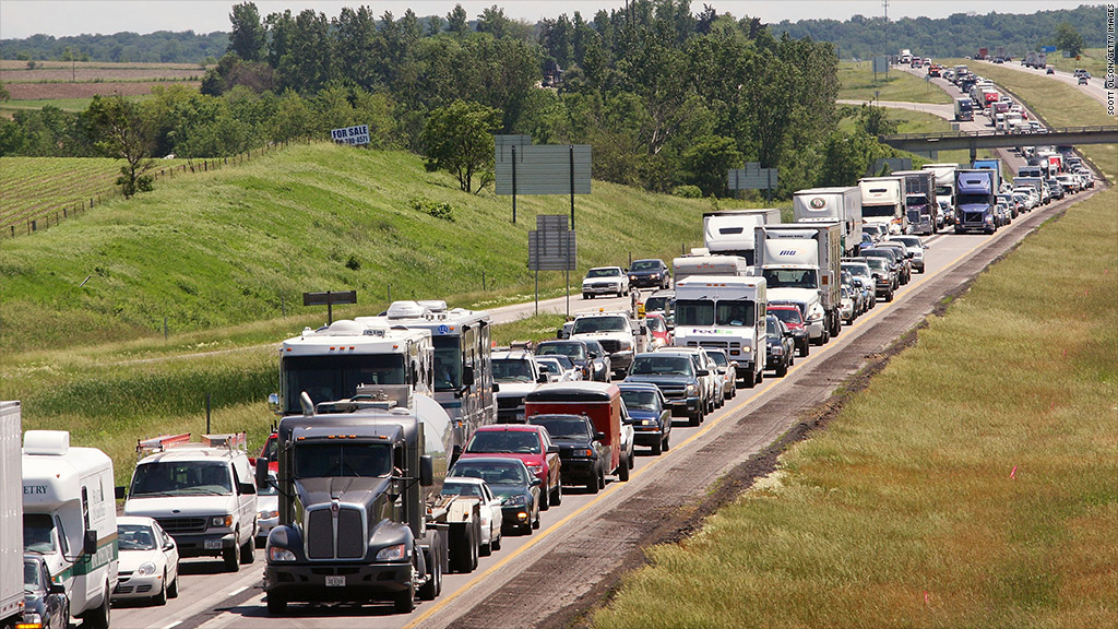 iowa traffic jam