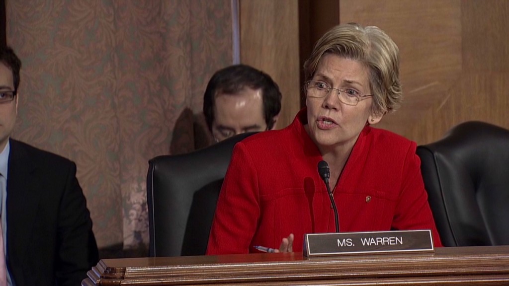 Elizabeth Warren lashes out at regulators