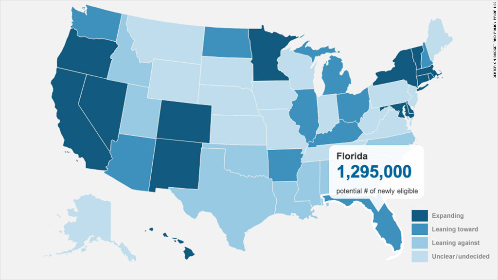 medicaid expansion map