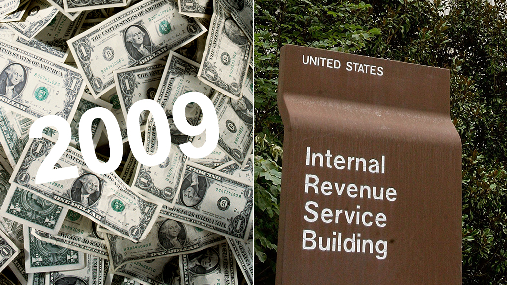 2009 unclaimed tax refunds irs