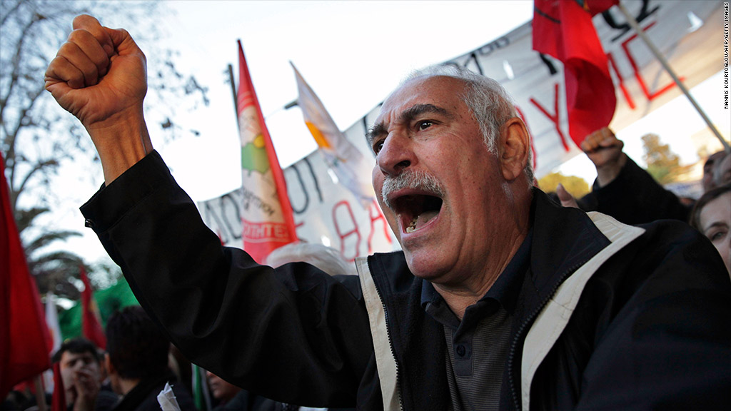 cyprus parliament protest