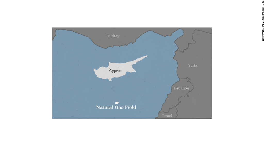 cyprus natural gas map