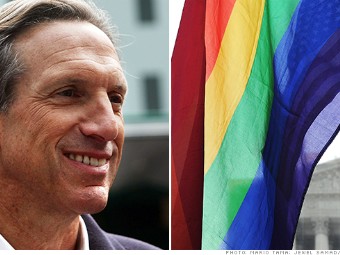 Image result for howard schultz and same sex marriage