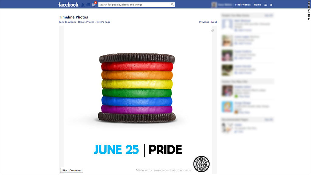 facebook oreo pride
