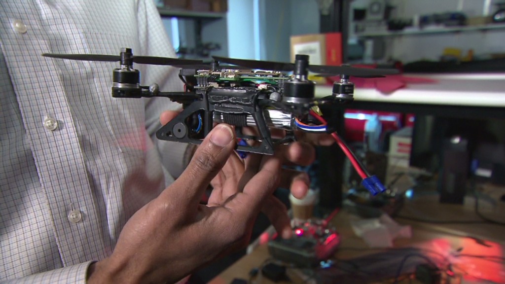 Mini drones that fly in fleets