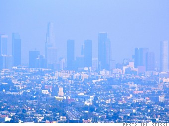most polluted cities los angeles