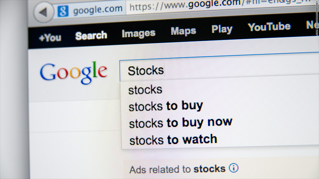 google stocks search