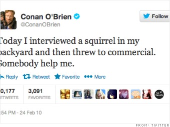 first tweet conan obrien