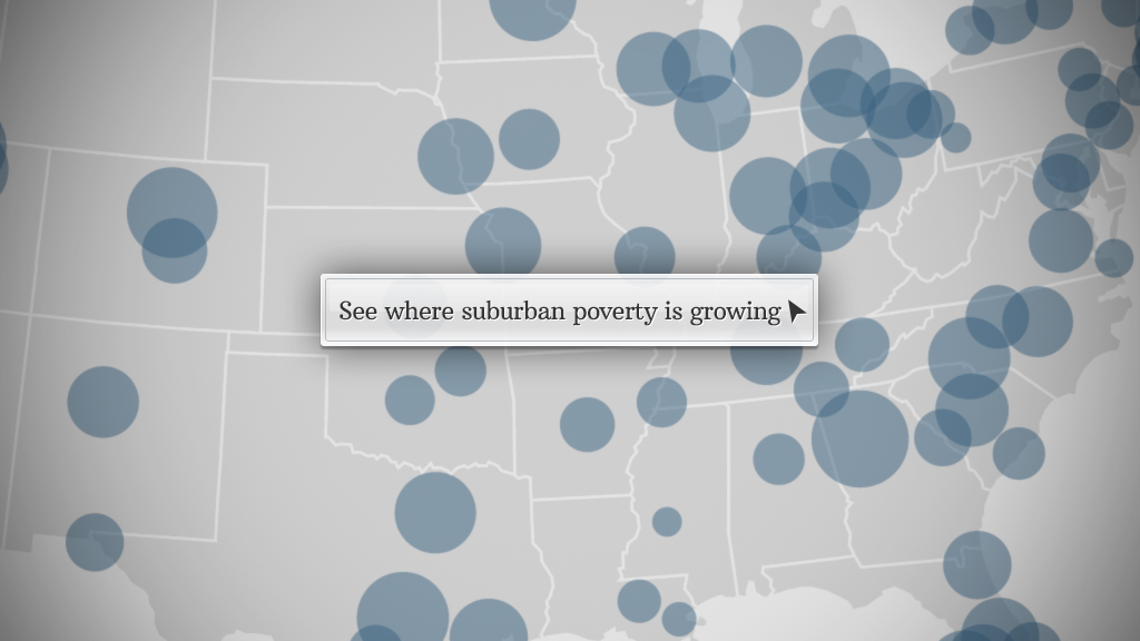 Increase in suburban poor population