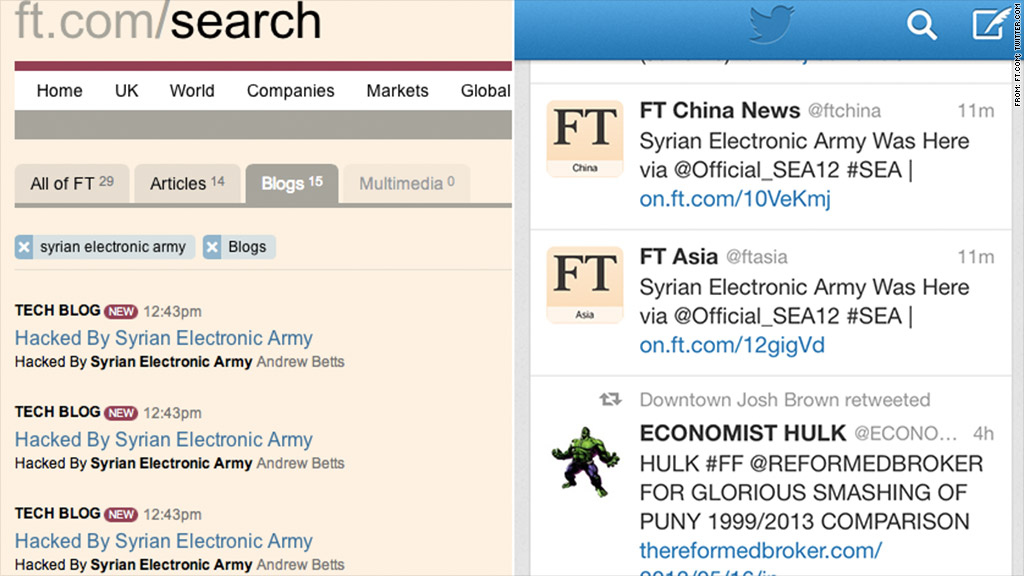 financial times hacked