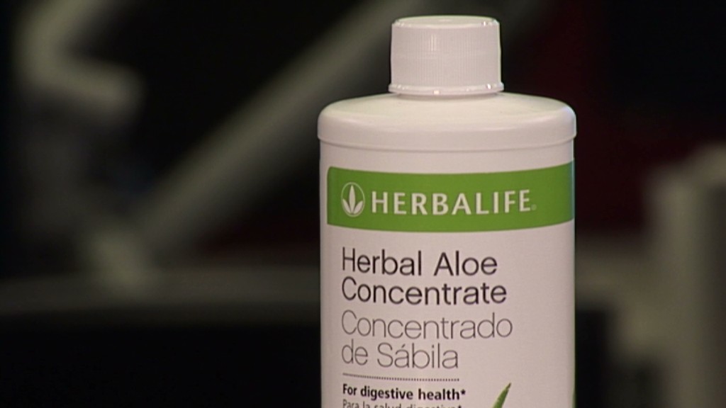 Herbalife soars. Get Bill Ackman a vitamin?