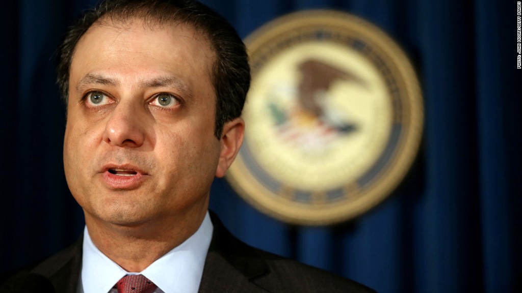 preet bharara money laundering charges