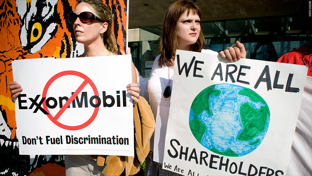 exxonmobil lgbt protest