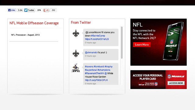 NFL Mobile update allows live streams for Verizon customers