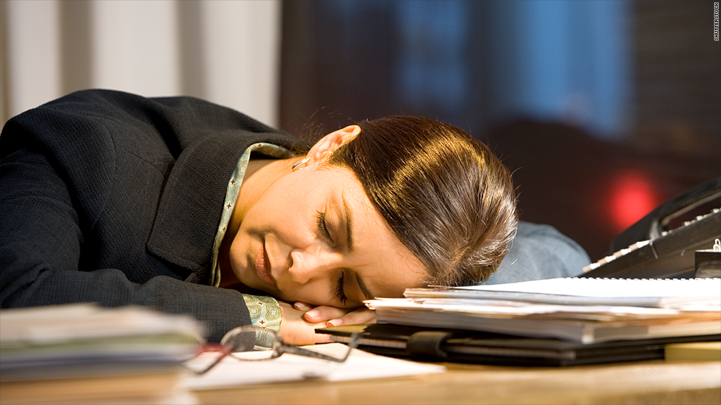 bank employee asleep