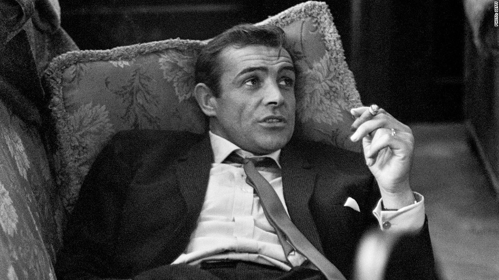 sean connery smoking 