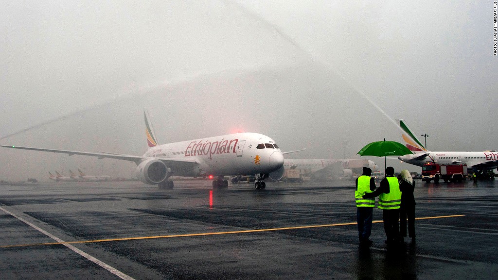 ethiopian airlines dreamliner