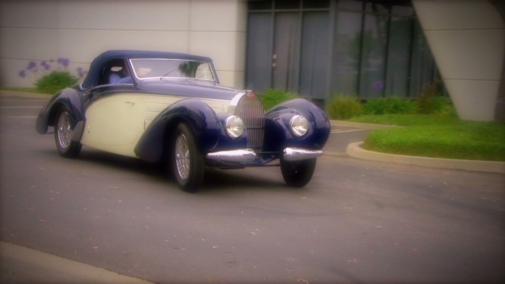 Driving an ultra-rare classic Bugatti