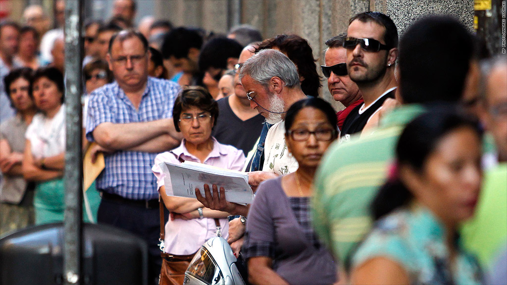 spain unemployed