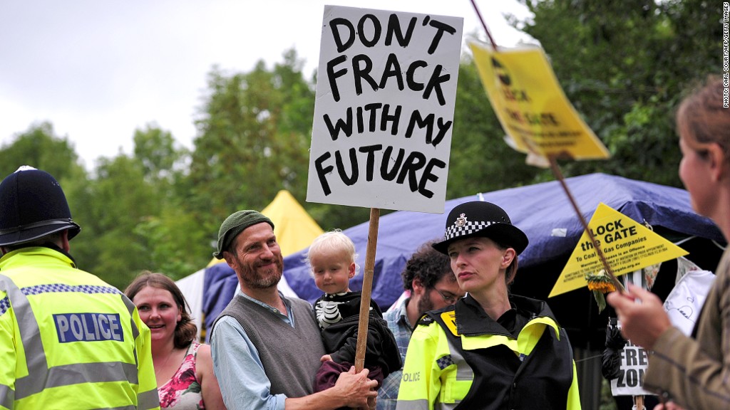 fracking protests uk